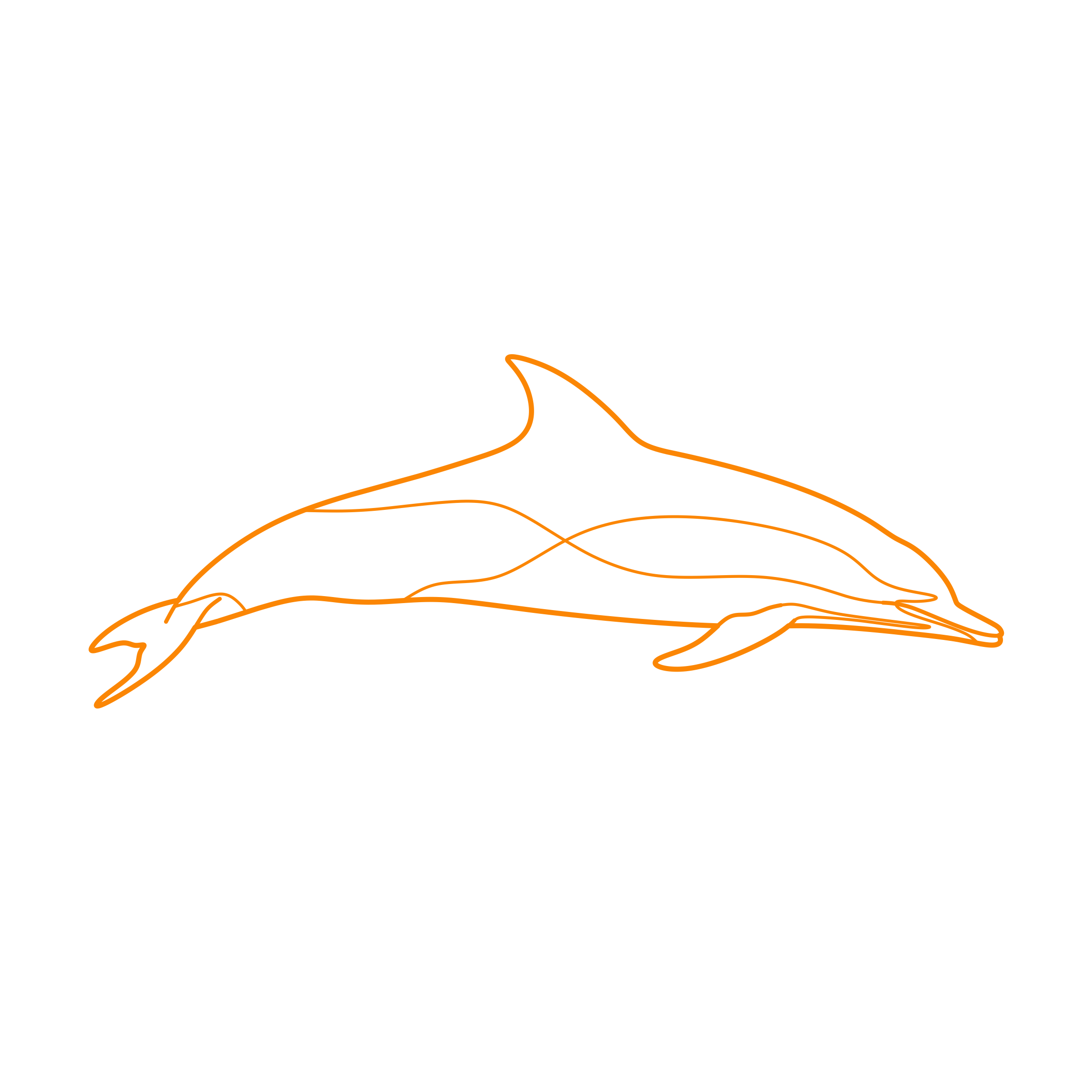 Animals Toothed Whales Common Dolphin Contour Svg Vector Free Vectors